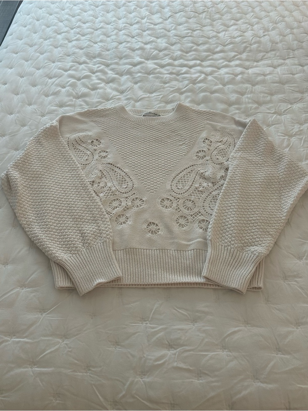Paisley stitch sweater